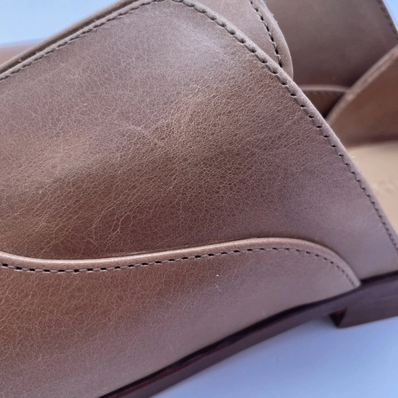 Nisolo Emma d'Orsay Oxford Flats Almond Leather Women’s Size 8.5 - Picture 6 of 10